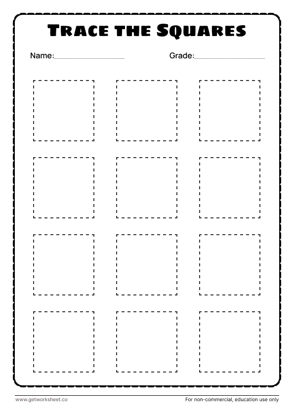 Square tracing worksheet pdf